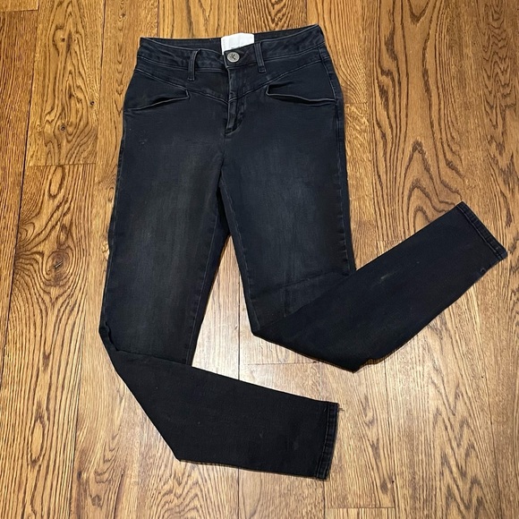 One Teaspoon Swan Preachers Black Skinny Jeans - Picture 3 of 9